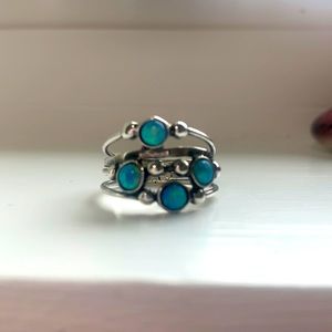 Blue Opal Ring